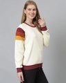 Shop Women's White Solid Stylish Casual Sweater-Design