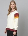 Shop Women's White Solid Stylish Casual Sweater-Full