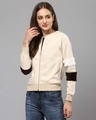Shop Women's Beige Solid Stylish Casual Sweatshirt-Design
