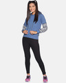 Shop Women's Solid Blue Stylish Casual Sweatshirt-Full