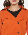 Shop Women's Orange Windcheater Denim Jacket