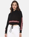 Shop Women's Black Striped Stylish Casual Sweatshirt-Design