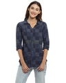 Shop Women Stylish Checkered Casual Shirts-Front