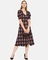 Shop Women Stylish Floral Design Casual Dress-Full