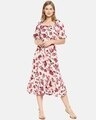 Shop Women Stylish Floral Design Casual Dress-Front