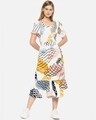 Shop Women Stylish Graphic Design Casual Dress-Front