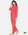 Shop Women's Red Printed Stylish Night Suit-Front
