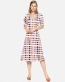 Shop Women Stylish Polka Dots Design Casual Dress-Front