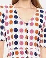Shop Women Stylish Polka Dots Design Casual Dress-Full