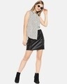Shop Women Stylish Polka Dots Design Sleeveless Casual Top-Full
