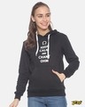 Shop Women Stylish Printed Hooded Sweatshirt-Front
