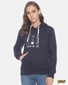 Shop Women Stylish Printed Hooded Sweatshirt-Front