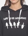 Shop Women Stylish Printed Hooded Sweatshirt