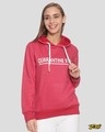 Shop Women Stylish Printed Hooded Sweatshirt-Front