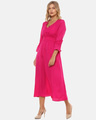 Shop Women's Stylish Solid Casual Dress-Full