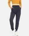 Shop Women's Stylish Solid Track Pants-Front