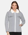 Shop Women's Stylish Solid Winter Casual Jackets-Front
