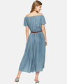 Shop Women Stylish Solid With Belt Casual Dress-Design