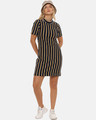 Shop Women's Stylish Striped Design Bodycon Casual Dress-Full