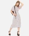 Shop Women Stylish Striped Design Casual Dresses-Full