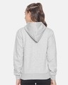 Shop Women Stylish Zipper Solid Hooded Sweatshirt-Full