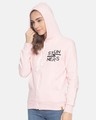 Shop Women Zipper Stylish Printed Hooded Sweatshirt-Design