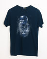 Shop Cap Blue Half Sleeve T-Shirt (AVL)-Front