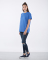 Shop Capri Blue Boyfriend T-Shirt-Full