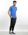 Shop Capri Blue Half Sleeve T-Shirt-Full