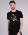 Shop Captain America Clip Half Sleeve T-Shirt (AVL)-Front
