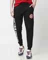 Shop Captain America Hyper Print Joggers (AVL) Black-Front