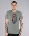 Shop Captain America Iron Man Half Sleeve T-Shirt (AVL)-Front