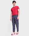 Shop Captain America Shield Poplin Pyjamas (AVL)-Full