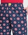 Shop Captain America Shield Poplin Pyjamas (AVL)