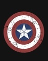 Shop Captain America Shield Round Neck 3/4th Sleeve T-Shirt (CA)