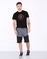 Shop Captain America Shield Version 2 Half Sleeve T-Shirt (AVL)-Full