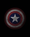 Shop Captain America Shield Version 2 Half Sleeve T-Shirt (AVL)