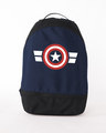 Shop Captain America Stripes Small Backpack (AVL)-Front
