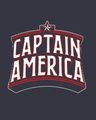 Shop Captain America Typo Half Sleeve T-Shirt (AVL)