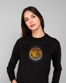 Shop Captain Marvel Logo Fleece Light Sweatshirts (AVEGL)-Front