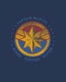Shop Captain Marvel Logo Half Sleeve T-Shirt (AVEGL)-Full
