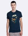 Shop Captain Skeleton Half T Shirt-Front