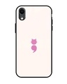 Shop Cat Colon Premium Glass Cover for Apple iPhone XR-Front