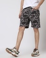 Shop Catalytic Black Camo Fleece Short-Front