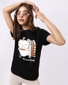 Shop Cats,coffee And Books Boyfriend T-Shirt-Front