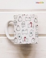 Shop Cats Printed Ceramic Coffee Mug (330ml, Single piece)-Design