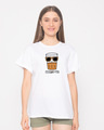 Shop Celebri-tea Boyfriend T-Shirt-Front