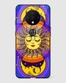 Shop Celestial Sun & Moon Groovy Premium Glass Case for OnePlus 7T-Front