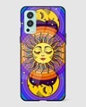 Shop Celestial Sun & Moon Groovy Premium Glass Case for OnePlus Nord 2-Front