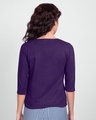 Shop CEO Of Sarcastic Company 3/4 Sleeve T-Shirt Slim Fit Parachute Purple (LTL)-Design